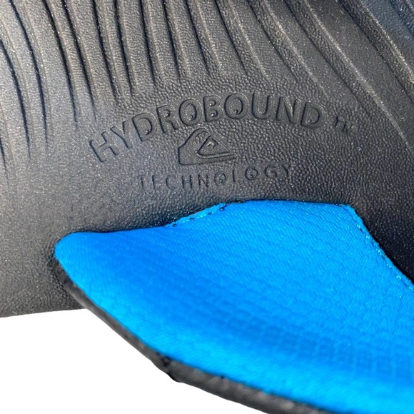 NWT Quiksilver Black Flip Flop Thong Sandals Y6 W39 - Picture 6 of 7